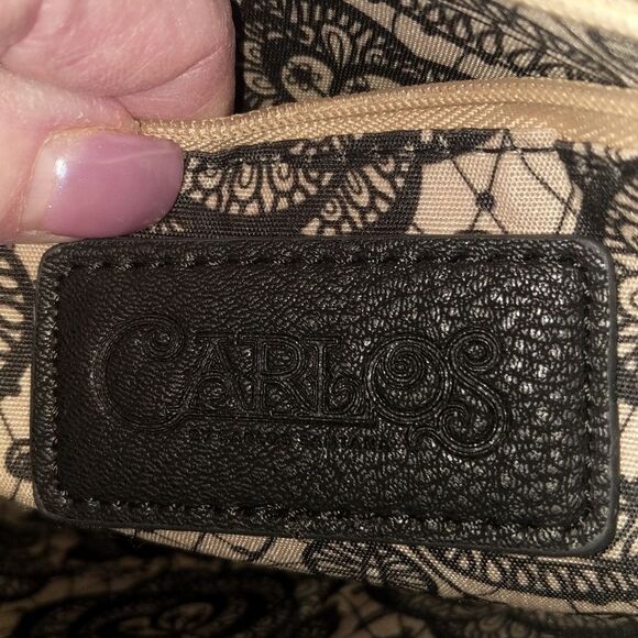 Carlos Santana Black Clutch With Silver Studs - Picture 7 of 16